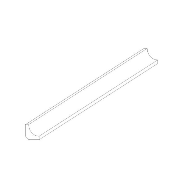 Rustic Hickory Base Molding - 96" W x 4.5" H x .375" D