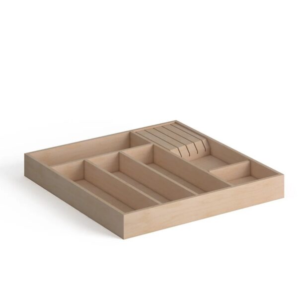 Wood Utensil Tray - 25.25" W x 2.375" H x 19.75" D